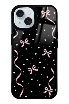 Pembe Fiyonk desenli telefon kılıfı