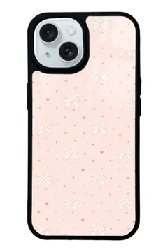 Pudra Fiyonk desenli telefon kılıfı