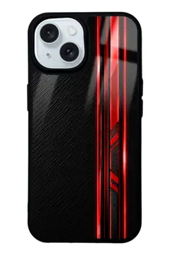 Kızıl Karbon desenli telefon kılıfı