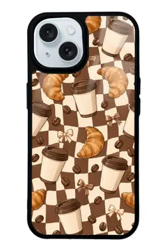 Retro Kafe kahve temalı telefon kılıfı
