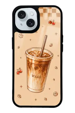 WAKE Buzlu Kahve desenli telefon kılıfı
