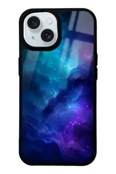 Turkuaz Bulutsu renk geçişli telefon kılıfı