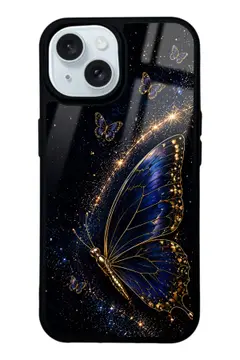 Golden Butterfly Kelebek Desenli Telefon Kılıfı