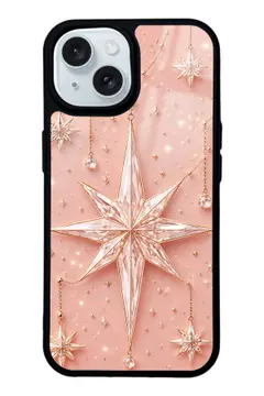 Pembe Yıldız takı desenli telefon kılıfı