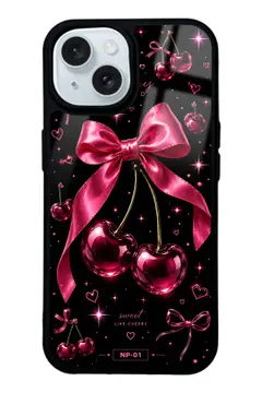 Ribbon Charm Kirazlı Fiyonk Telefon Kılıfı