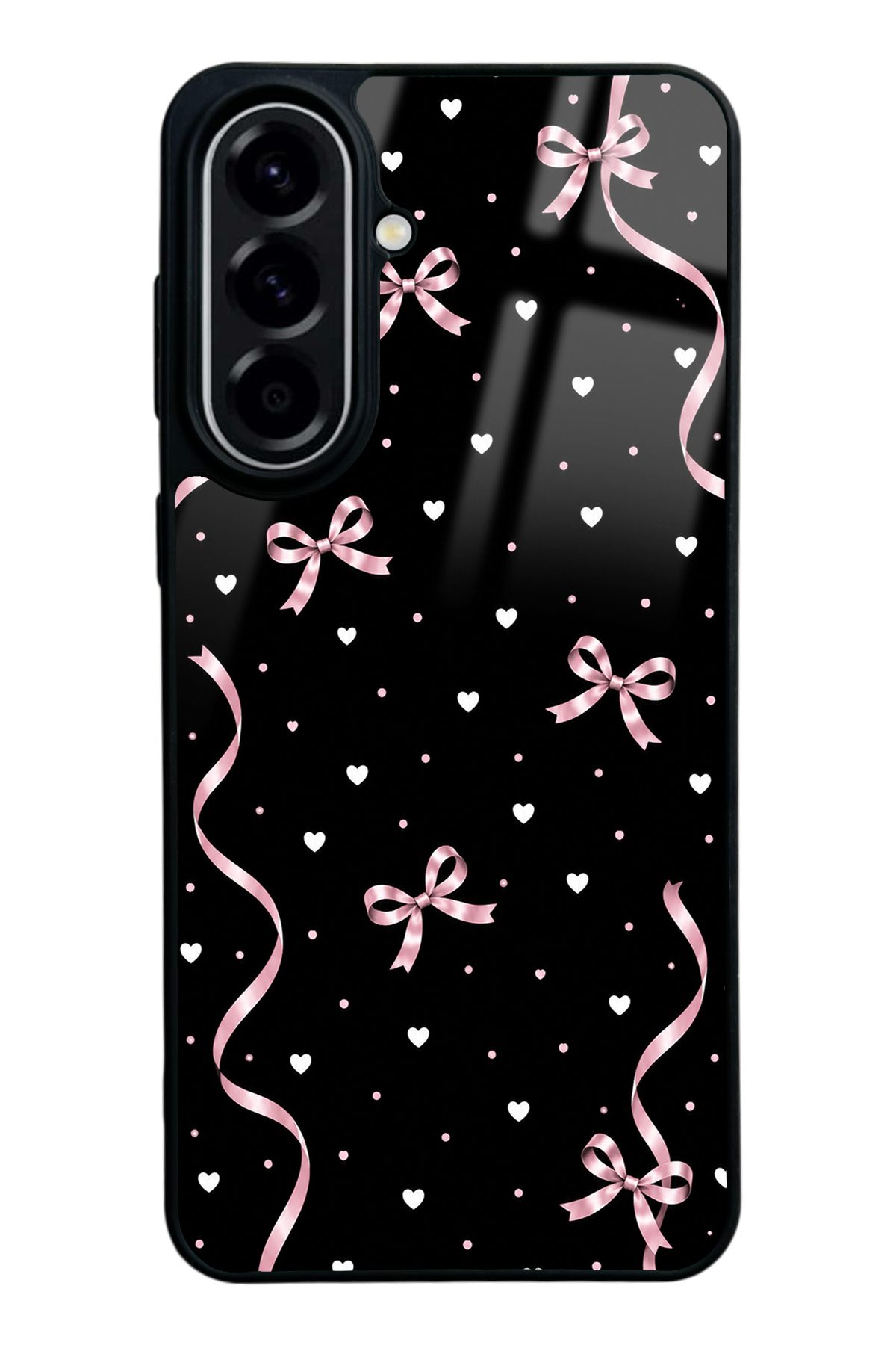 Pembe Fiyonk desenli telefon kılıfı — Samsung A57