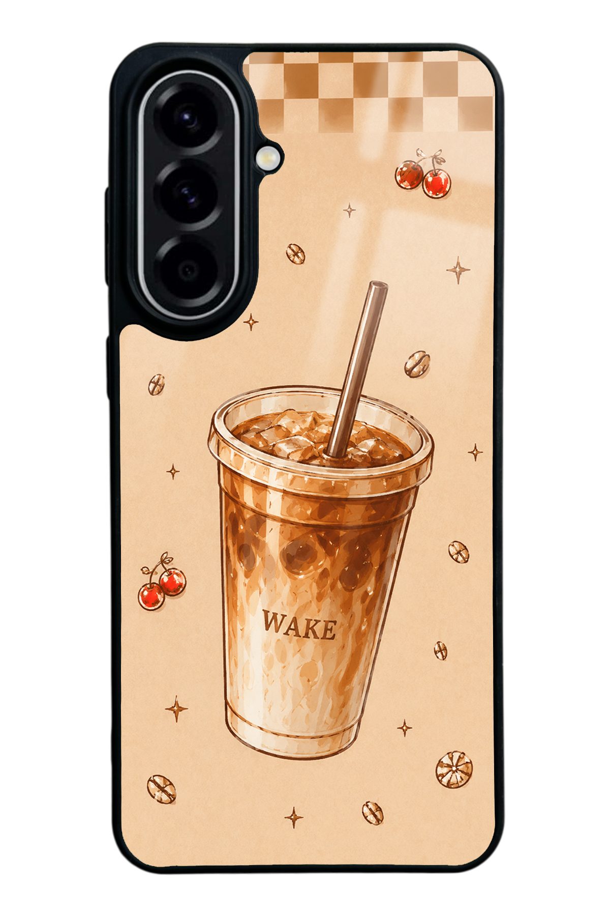 WAKE Buzlu Kahve desenli telefon kılıfı — Samsung A57