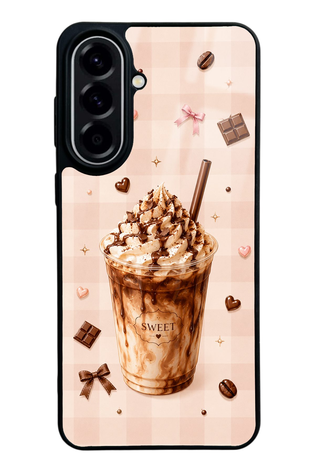 SWEET Frappe kahve temalı telefon kılıfı — Samsung A57