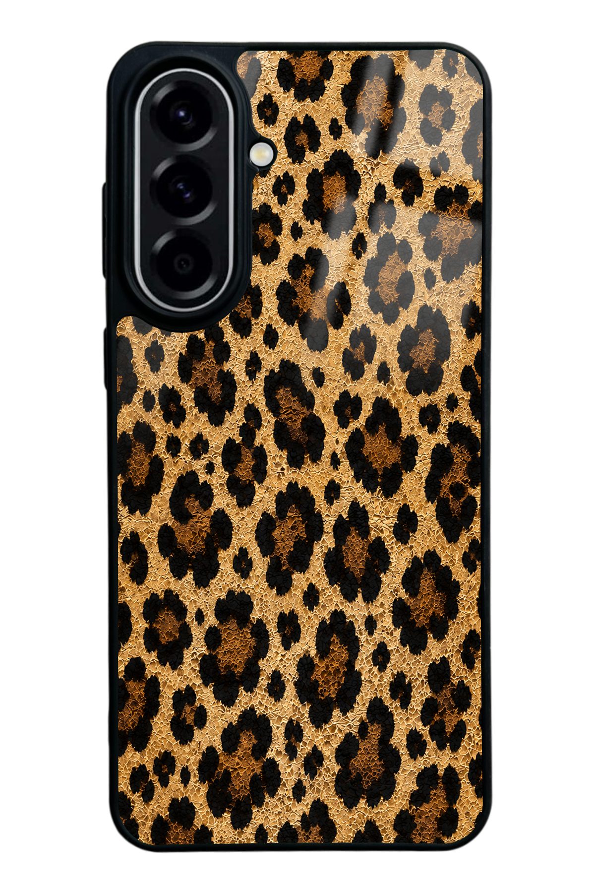 Altın Leopar desenli telefon kılıfı — Samsung A57
