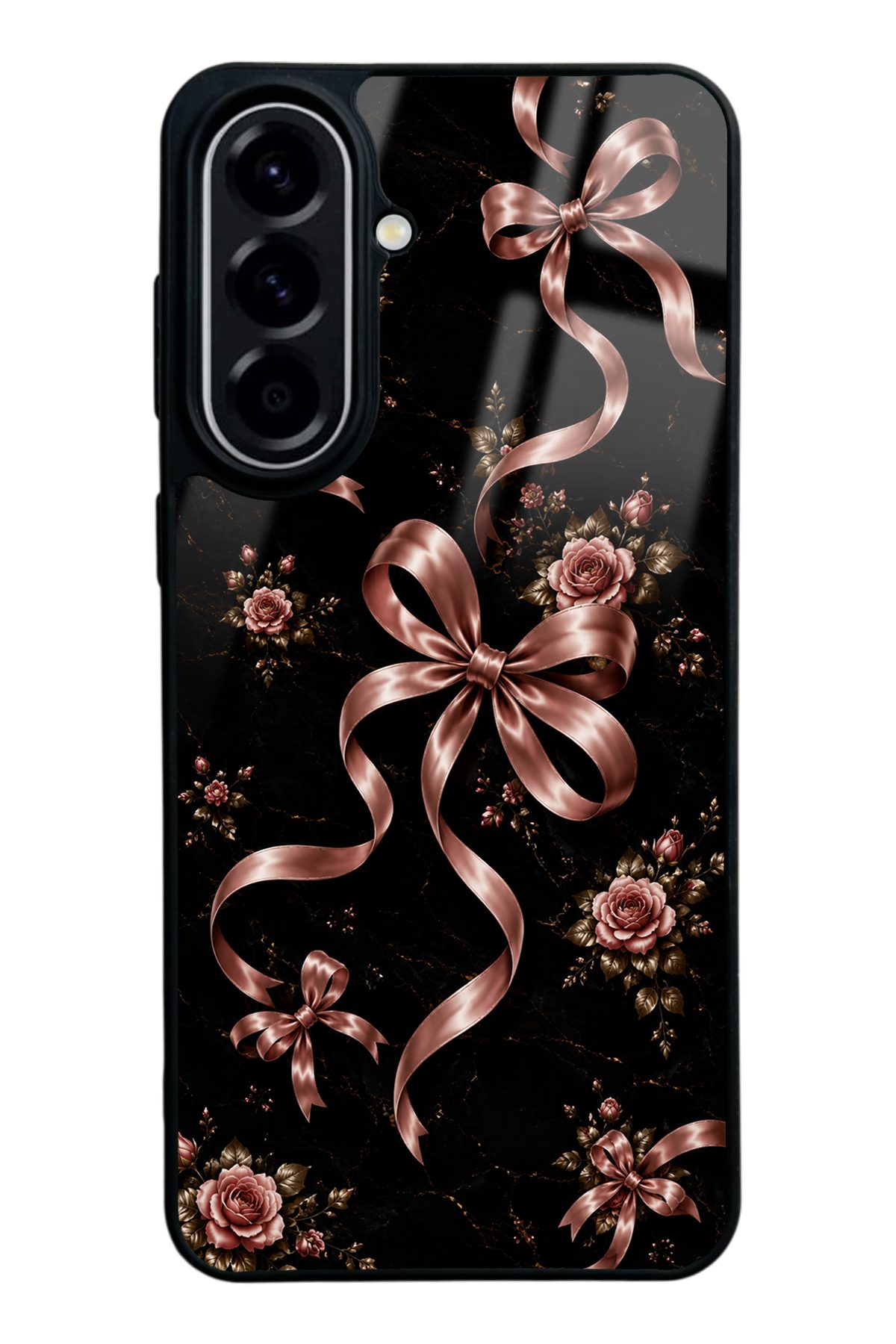 Pembe Kurdele desenli telefon kılıfı — Samsung A57