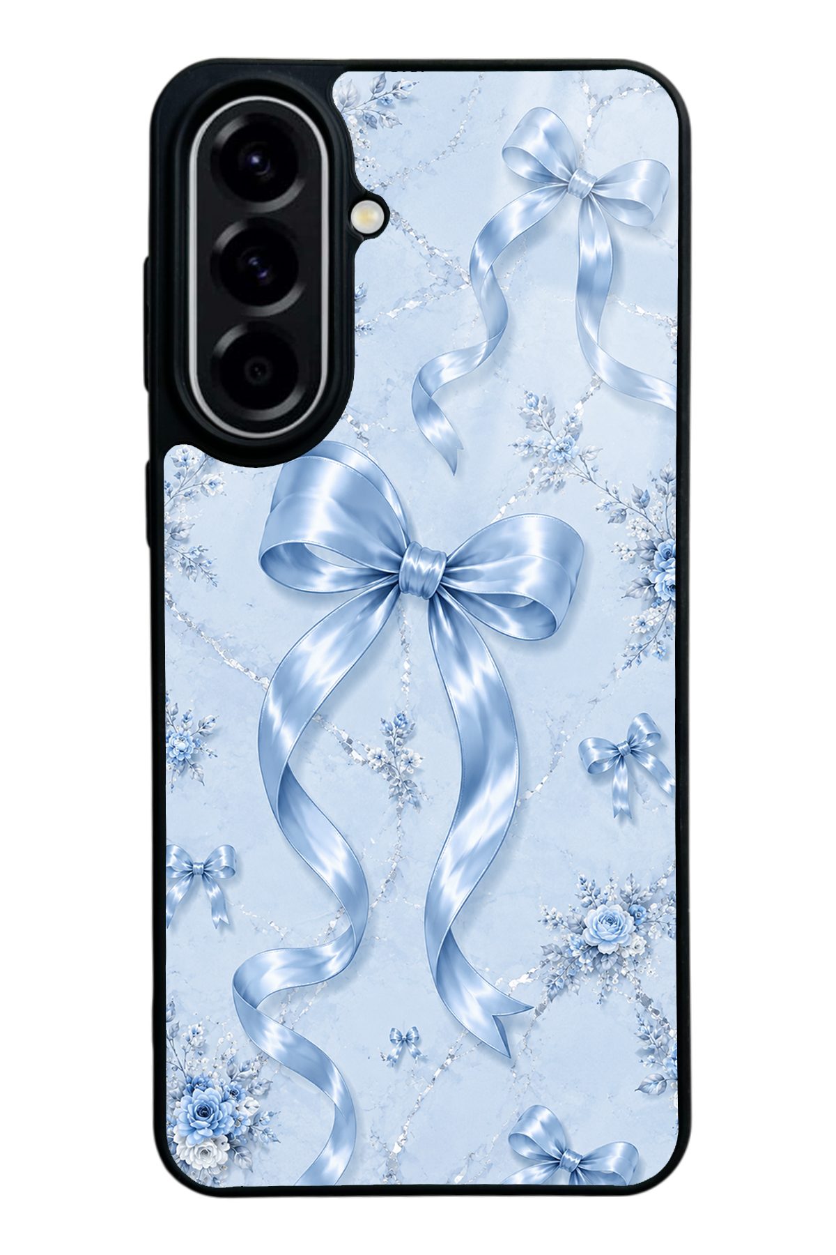 Buz Mavisi Fiyonk desenli telefon kılıfı — Samsung A57