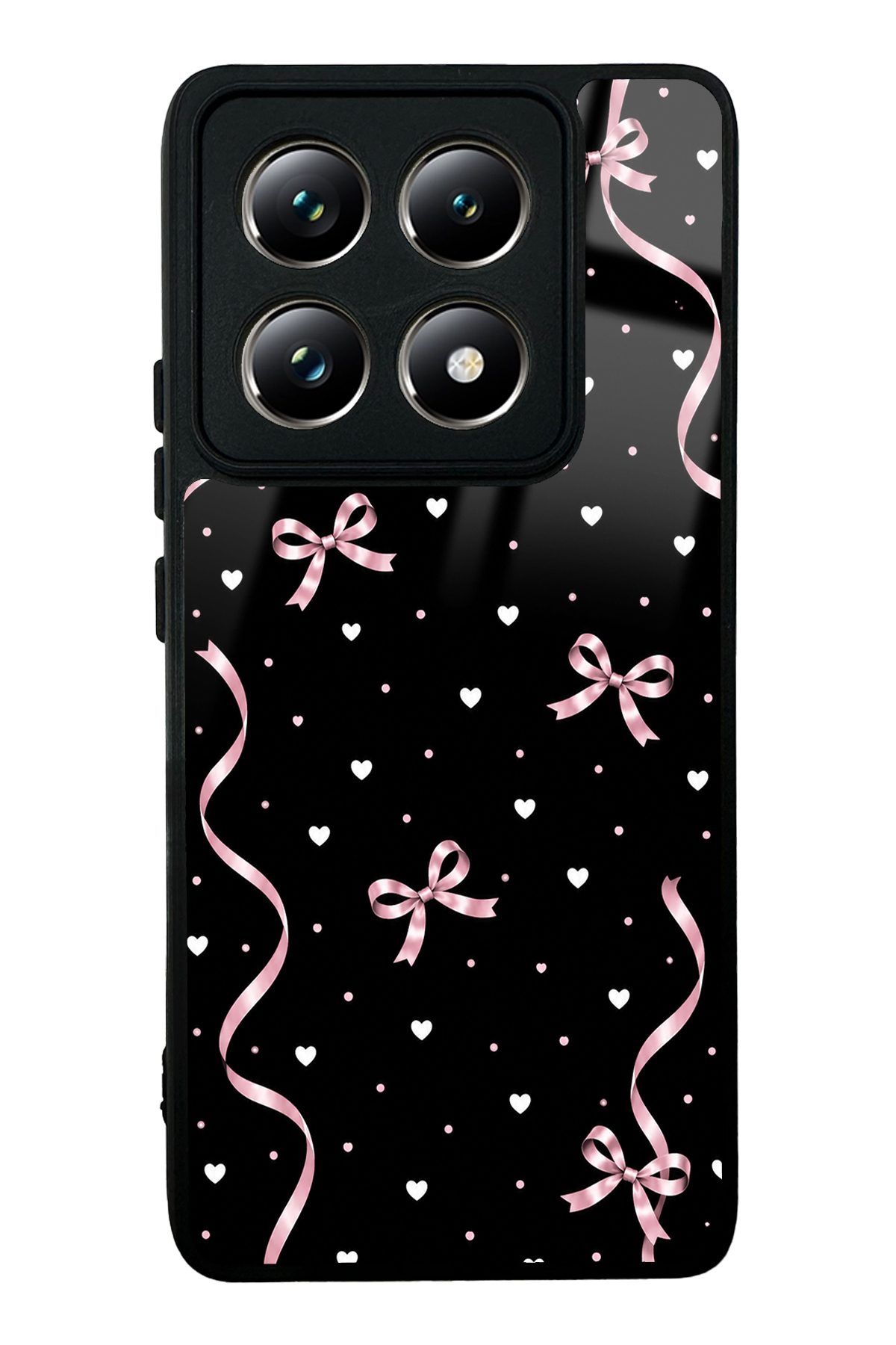 Pembe Fiyonk desenli telefon kılıfı — Xiaomi Mi 14T Pro