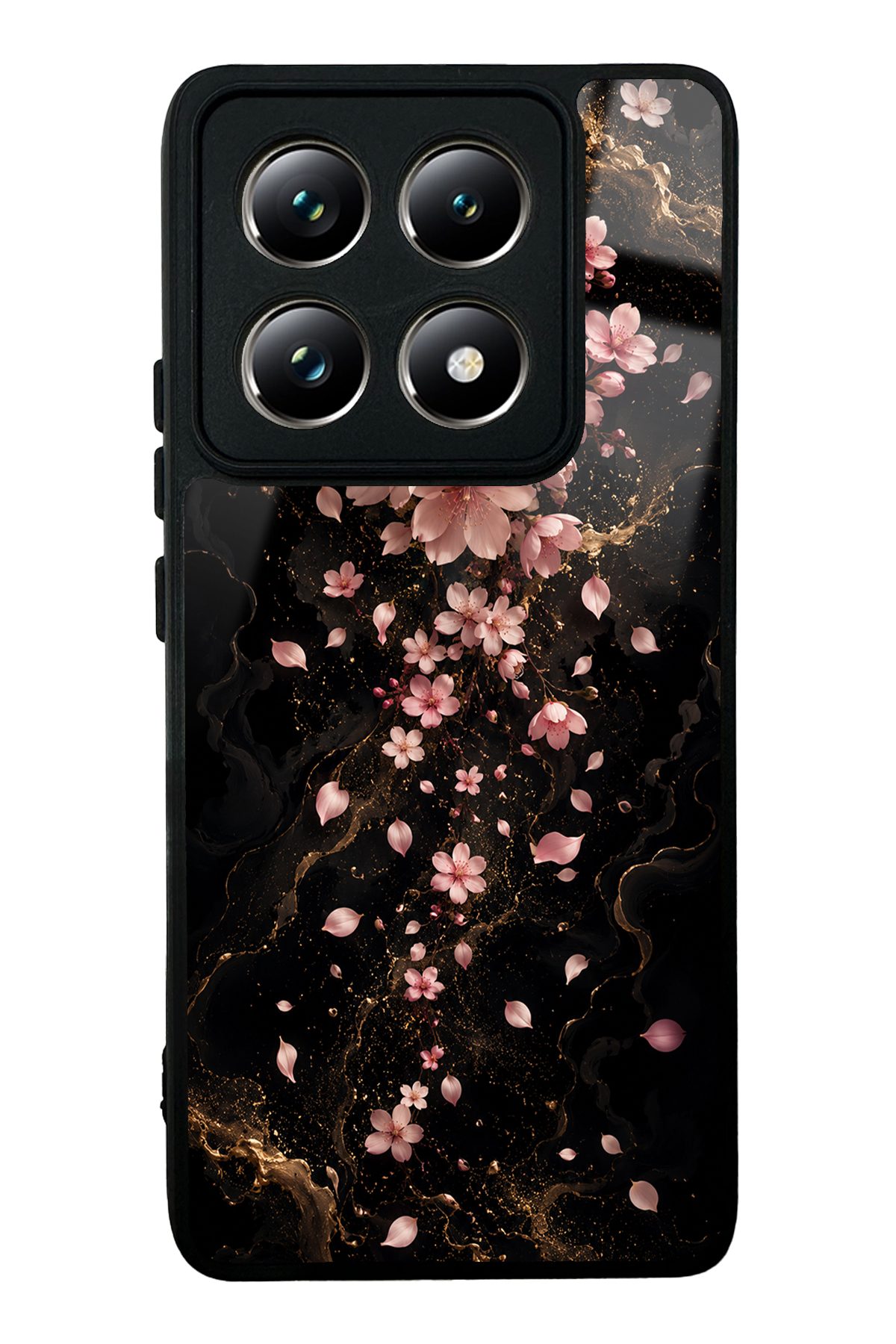 Pembe Sakura desenli telefon kılıfı — Xiaomi Mi 14T Pro