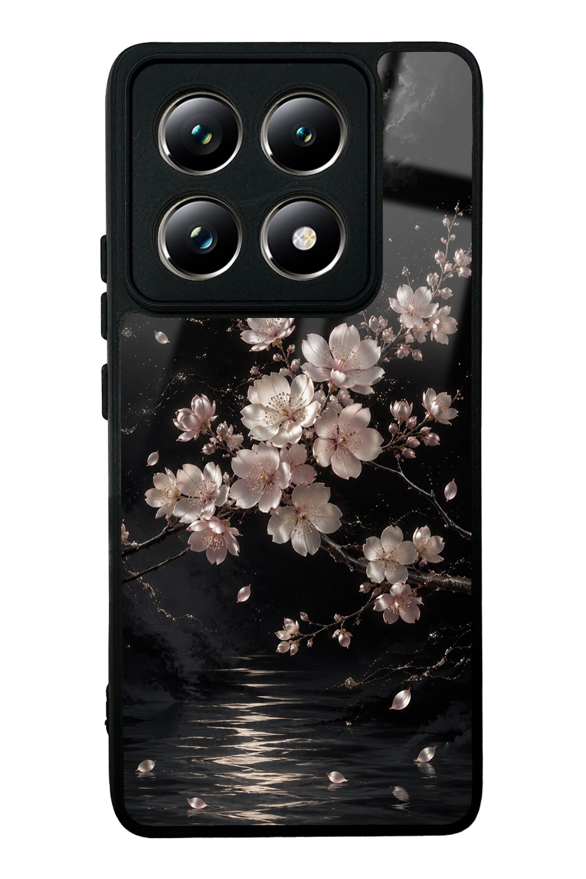 Ay Işığı Sakura desenli telefon kılıfı — Xiaomi Mi 14T Pro