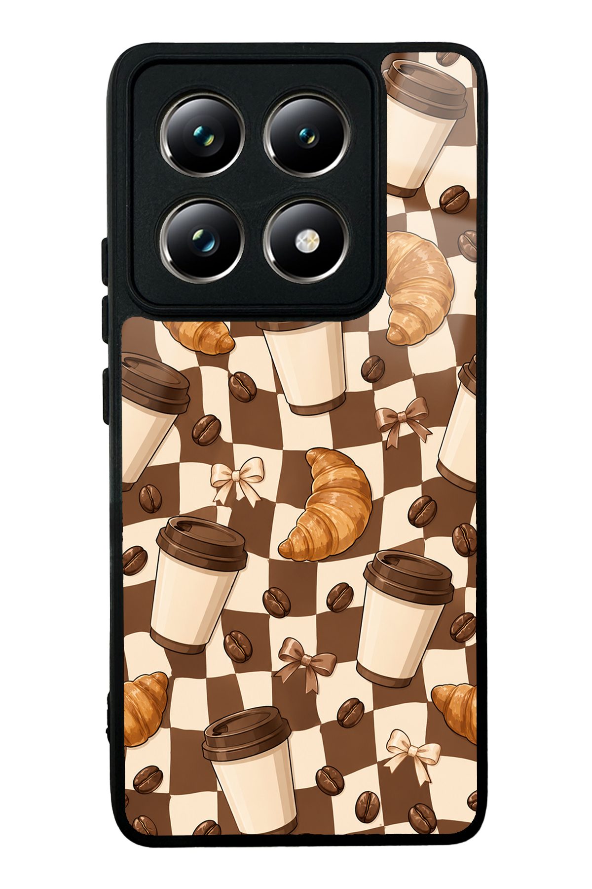 Retro Kafe kahve temalı telefon kılıfı — Xiaomi Mi 14T Pro