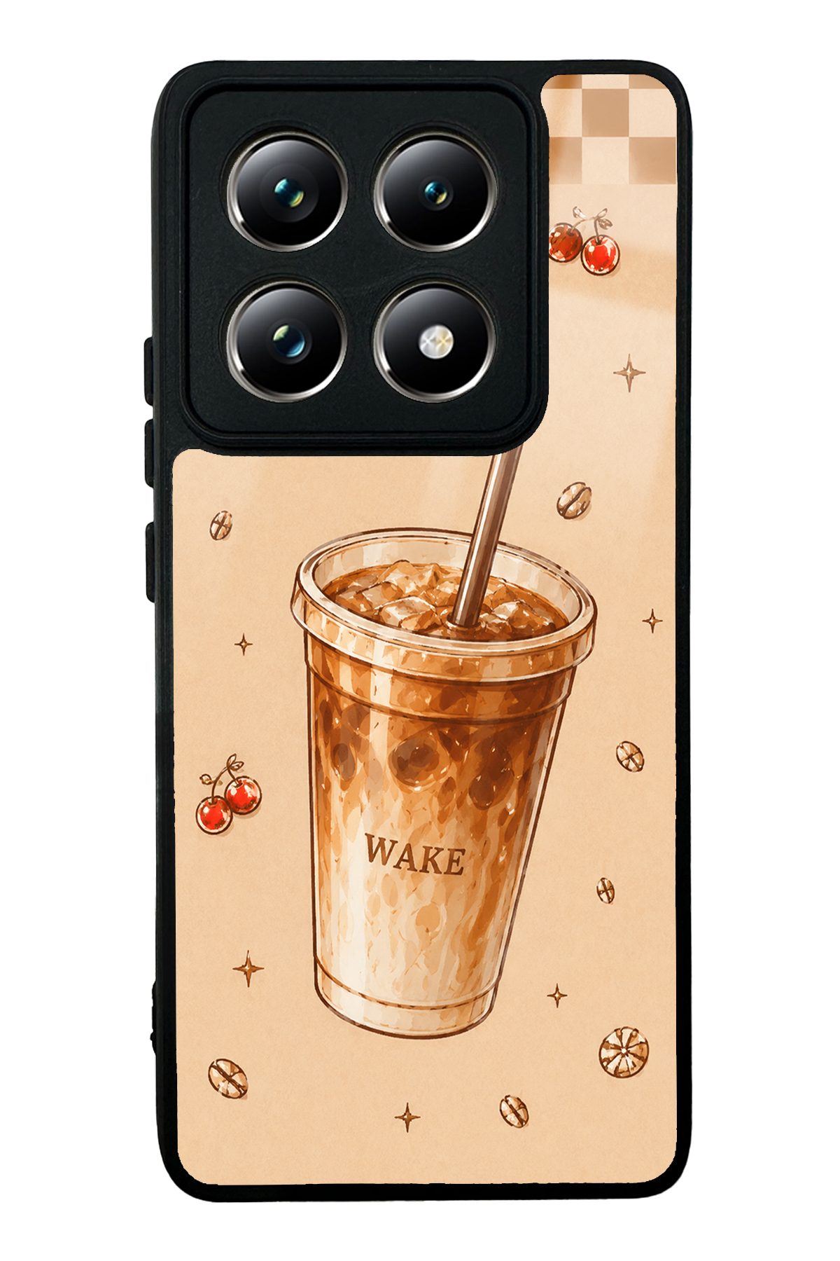 WAKE Buzlu Kahve desenli telefon kılıfı — Xiaomi Mi 14T Pro