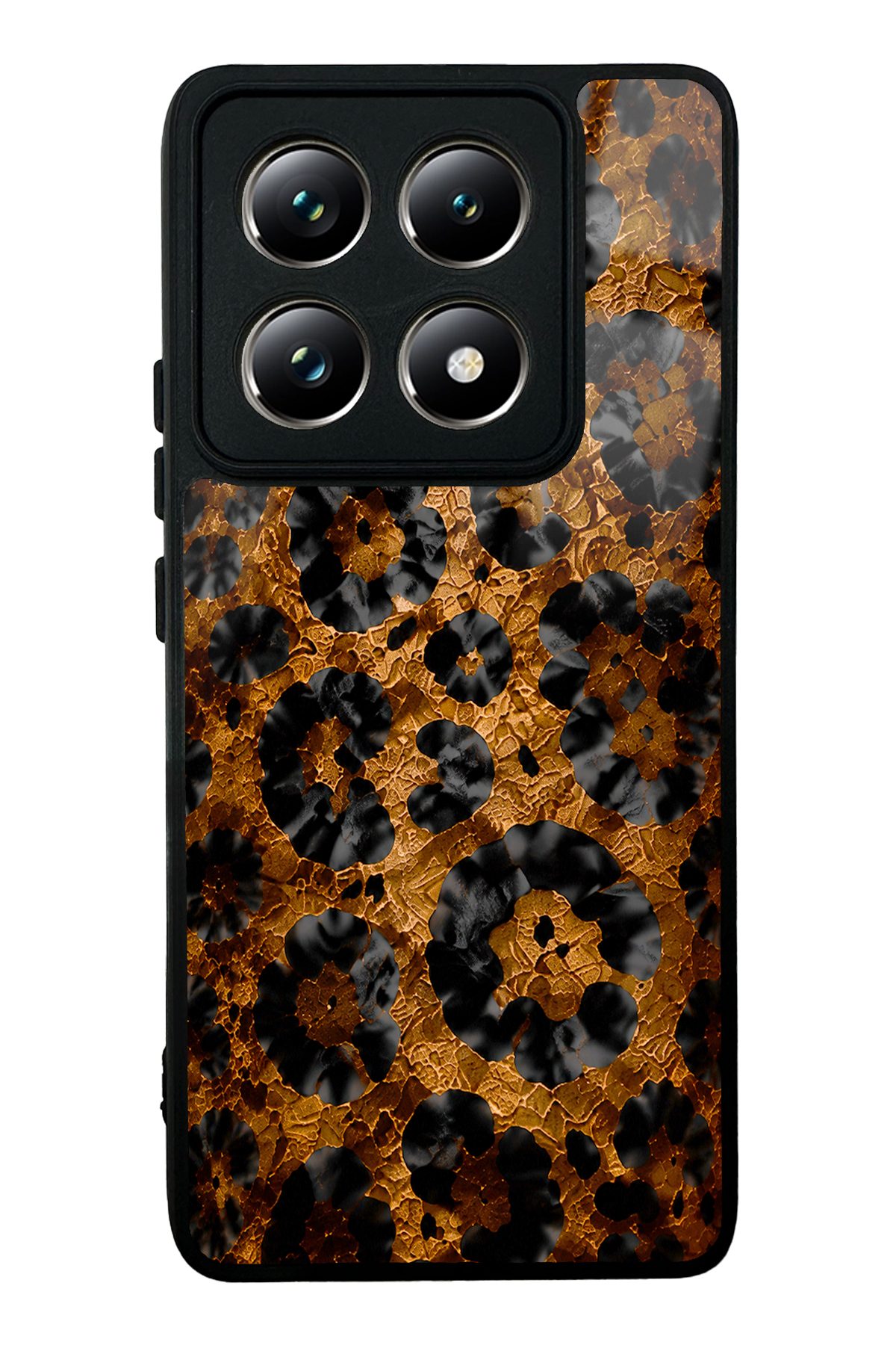Bakır Leopar desenli telefon kılıfı — Xiaomi Mi 14T Pro