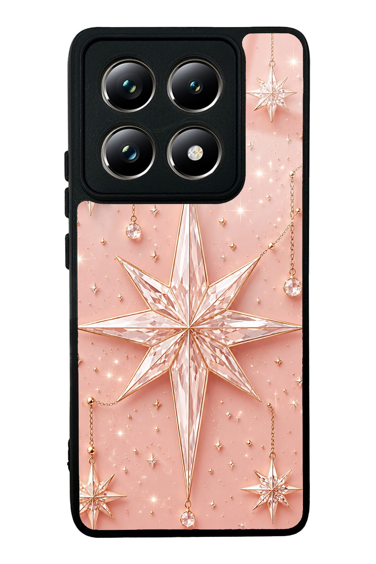 Pembe Yıldız takı desenli telefon kılıfı — Xiaomi Mi 14T Pro